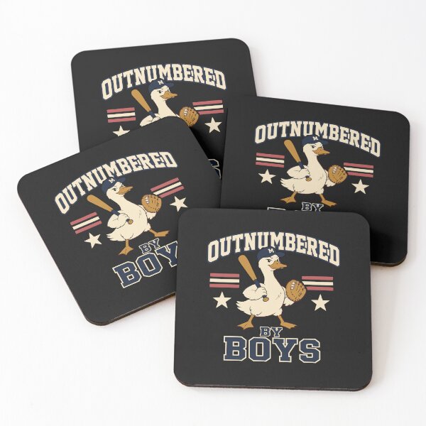 Item preview, Outnumbered By Boys Funny Mom Duck Baseball Player Family Life designed and sold by alenaz.