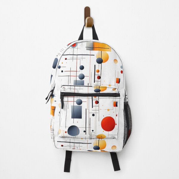 Item preview, 'Mid-Century Modern Red, Yellow, And Gray Abstract Geometric' - designed and sold by DEC02.