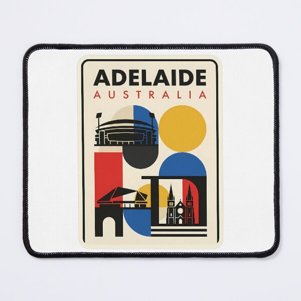 Item preview, Vintage Adelaide Australia Retro Geometric City Landmark designed and sold by k3rstman1.