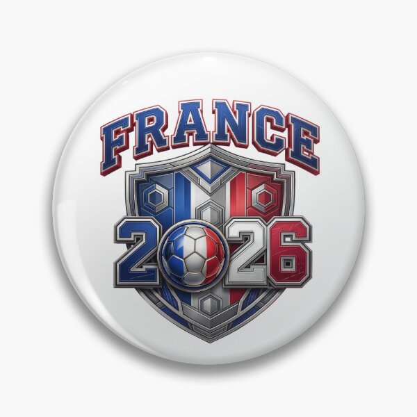 Item preview, France 2026 World Soccer Metallic Shield Crest designed and sold by Saq2000.