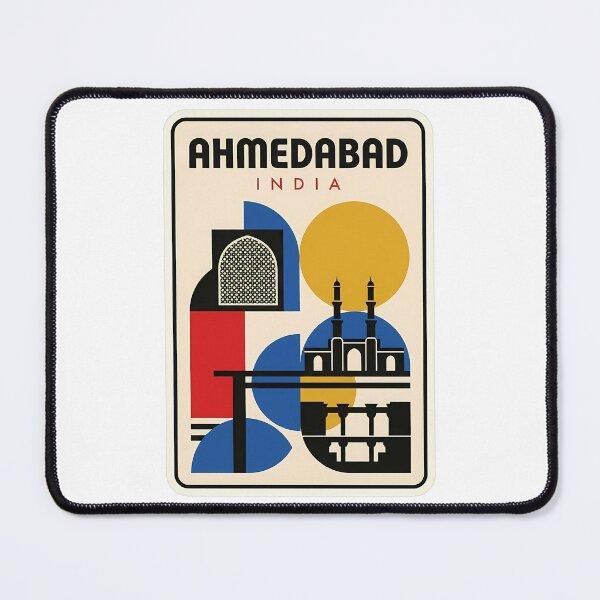 Item preview, Ahmedabad India Retro Geometric Travel Architecture designed and sold by k3rstman1.