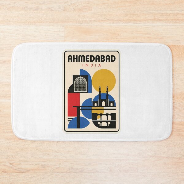 Item preview, Ahmedabad India Retro Geometric Travel Architecture designed and sold by k3rstman1.