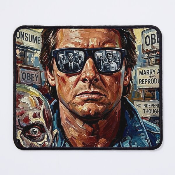 Item preview, I Have Come Here to Chew Bubblegum – They Live Fine Art Print designed and sold by Art's Diner.