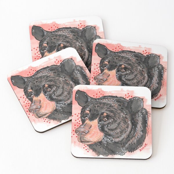 Item preview, Spots Black Bear designed and sold by Anna Kam.