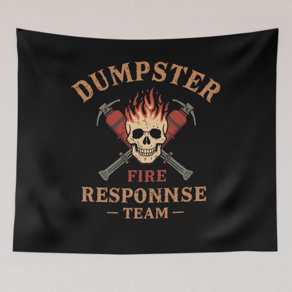 Item preview, Dumpster Fire Response Team Sarcastic Problem Solver Chaos Humor designed and sold by RetroMini2026.