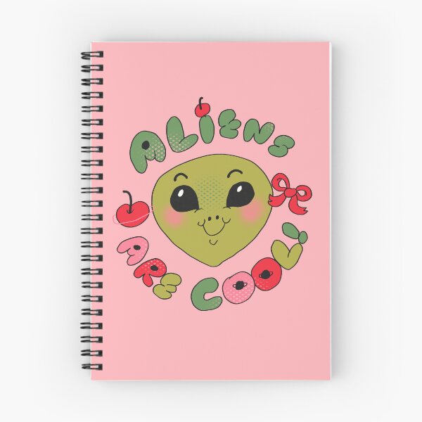 Item preview, Coquette Style Aliens Are Cool (Pink) designed and sold by yellowflowerhut.