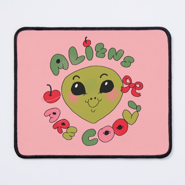 Item preview, Coquette Style Aliens Are Cool (Pink) designed and sold by yellowflowerhut.