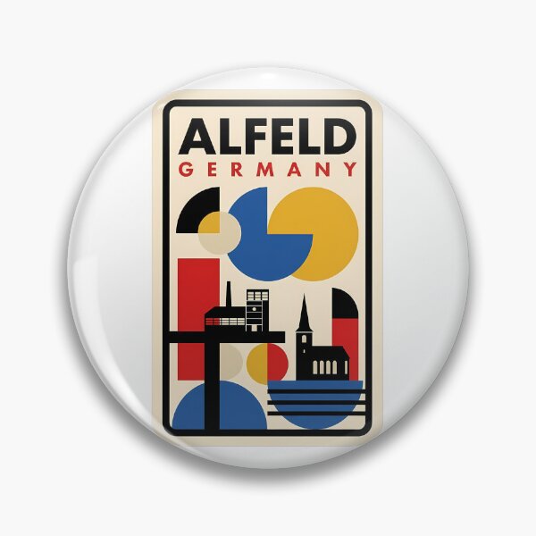 Item preview, Alfeld Germany Bauhaus Architecture Geometric Travel designed and sold by k3rstman1.