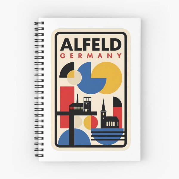 Item preview, Alfeld Germany Bauhaus Architecture Geometric Travel designed and sold by k3rstman1.