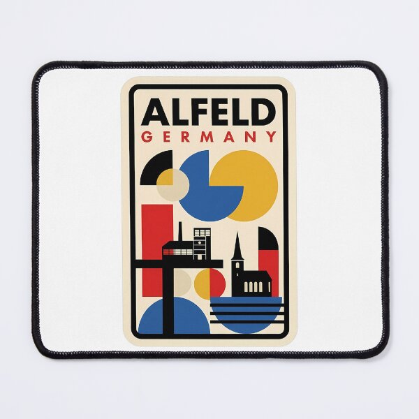 Item preview, Alfeld Germany Bauhaus Architecture Geometric Travel designed and sold by k3rstman1.