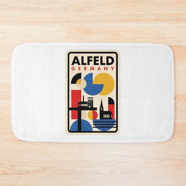 Item preview, Alfeld Germany Bauhaus Architecture Geometric Travel designed and sold by k3rstman1.
