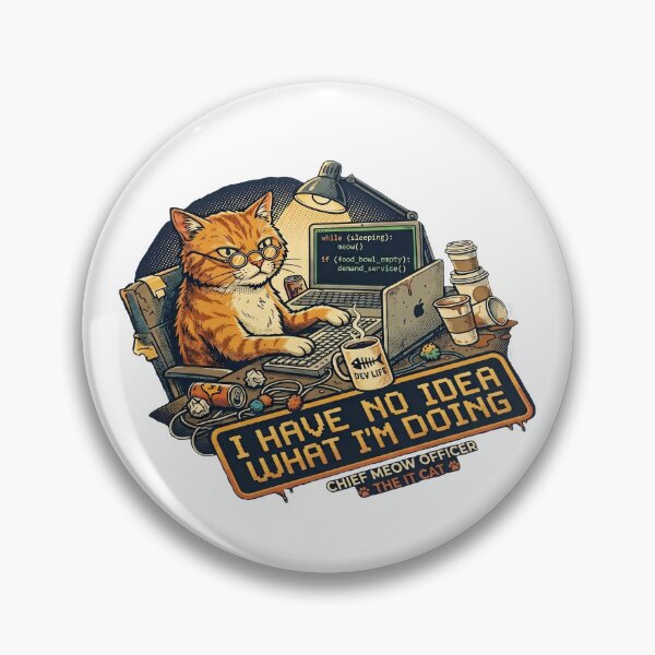 Item preview, Funny IT Cat Programmer No Idea What Im Doing Office Humor designed and sold by OnikaD art.
