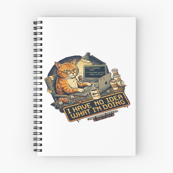 Item preview, Funny IT Cat Programmer No Idea What Im Doing Office Humor designed and sold by OnikaD art.