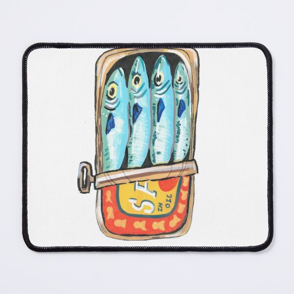 Item preview, Tin of Sardines Acrylic Print designed and sold by saraxkhalil.