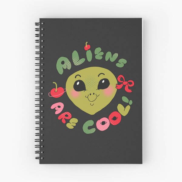 Item preview, Coquette Style Aliens Are Cool (Black) designed and sold by yellowflowerhut.