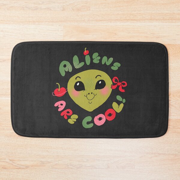 Item preview, Coquette Style Aliens Are Cool (Black) designed and sold by yellowflowerhut.