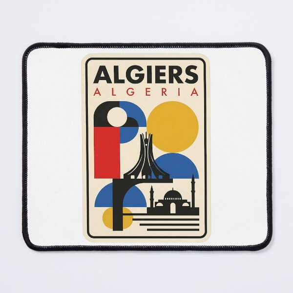 Item preview, Vintage Algiers Algeria Geometric Travel Landmark designed and sold by k3rstman1.
