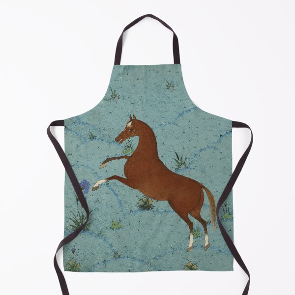 Item preview, Rearing Chestnut Horse in Wildflower Meadow designed and sold by TheFourthGarden.