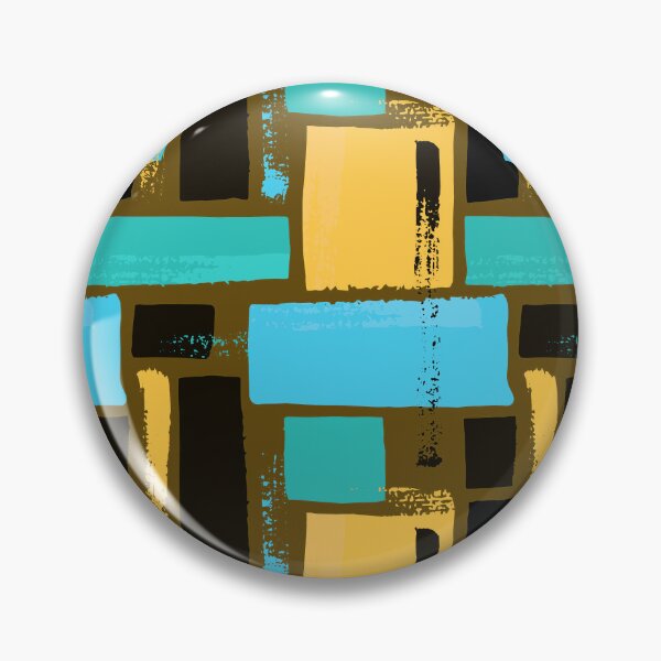 Item preview, Modernism Blue And Yellow-Mustard Abstract Geometric Designs designed and sold by DEC02.