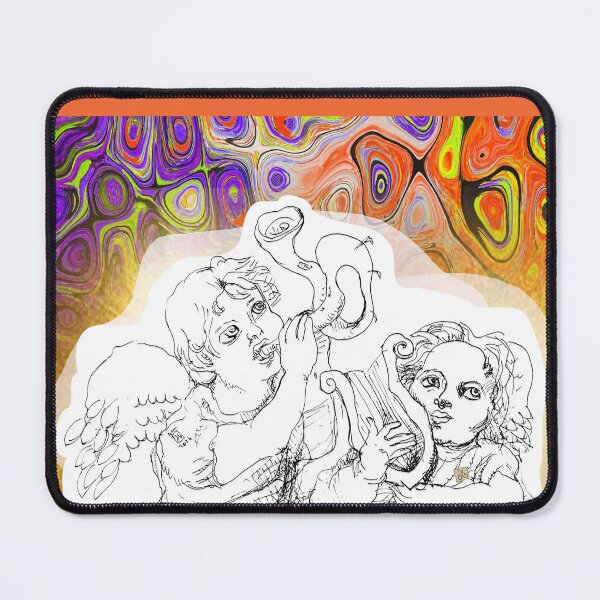 Item preview, Musical Angels (Original Ink Drawing by ACCI) designed and sold by VanyssaGraphics.