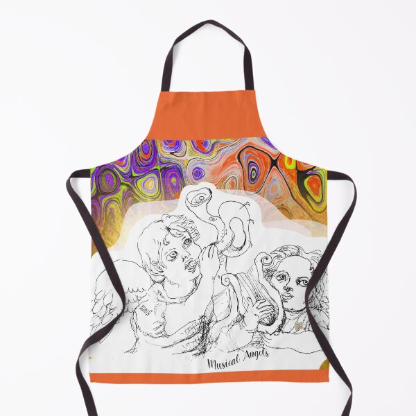 Item preview, Musical Angels (Original Ink Drawing by ACCI) designed and sold by VanyssaGraphics.