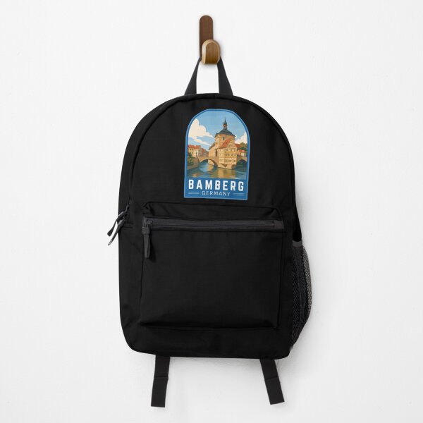 Item preview, Bamberg in Bavaria Germany, Vintage Travel Art Emblem designed and sold by MaateoDesign.