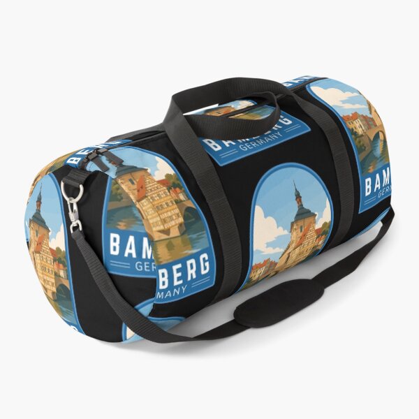 Item preview, Bamberg in Bavaria Germany, Vintage Travel Art Emblem designed and sold by MaateoDesign.