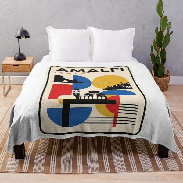 Item preview, Retro Amalfi Italy Geometric Travel Cityscape designed and sold by k3rstman1.