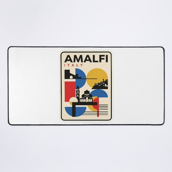 Item preview, Retro Amalfi Italy Geometric Travel Cityscape designed and sold by k3rstman1.