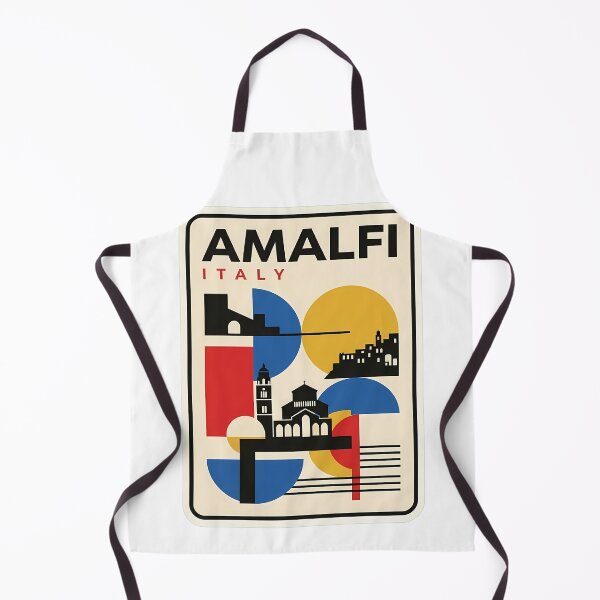 Item preview, Retro Amalfi Italy Geometric Travel Cityscape designed and sold by k3rstman1.