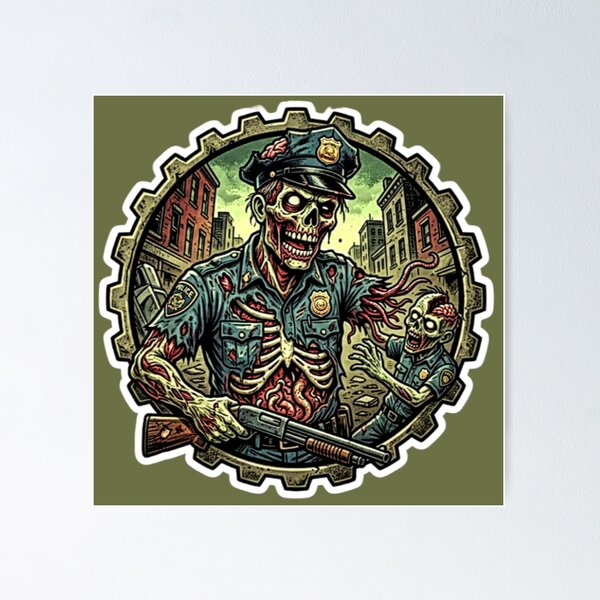 Item preview, Zombie Cop designed and sold by Erik007best.
