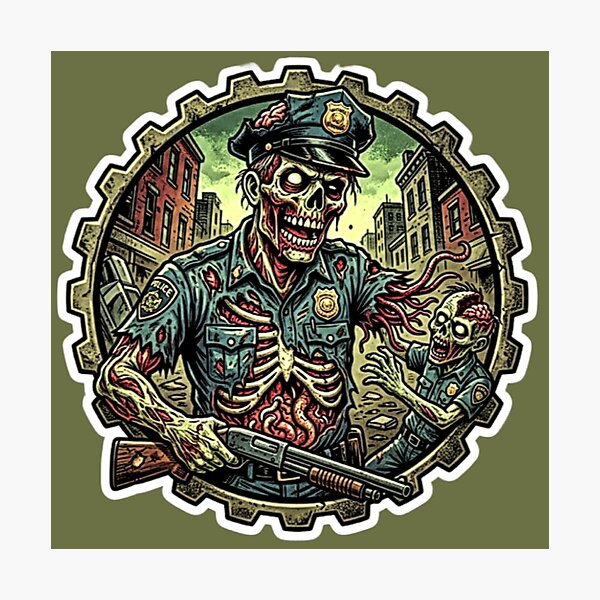 Item preview, Zombie Cop designed and sold by Erik007best.