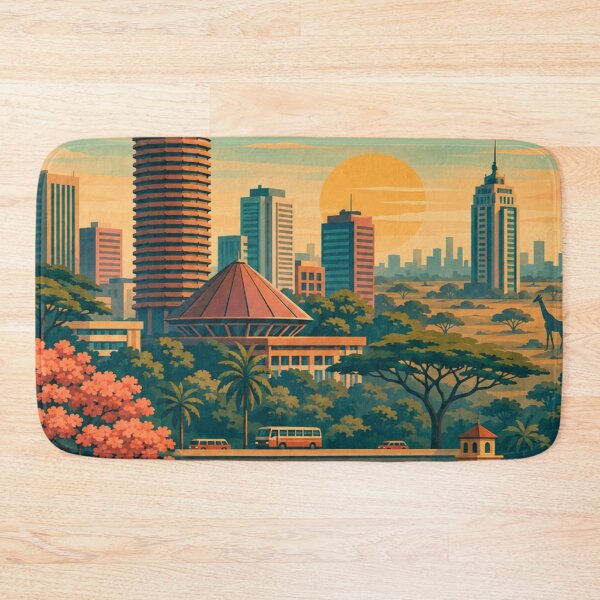 Item preview, Nairobi Kenya Travel Print designed and sold by MatthewHeights.