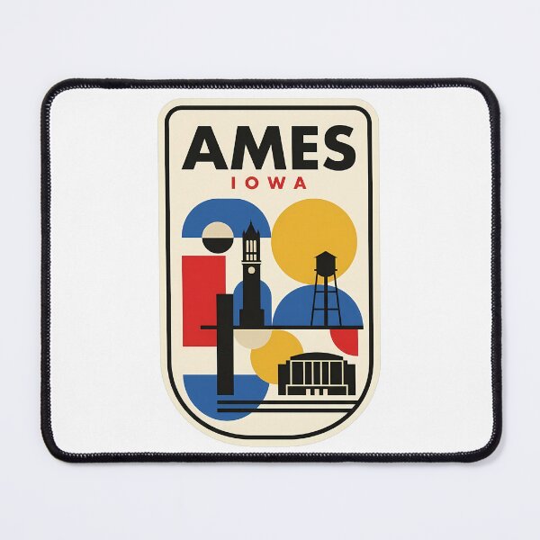 Item preview, Retro Ames Iowa Mid Century Geometric Skyline designed and sold by k3rstman1.