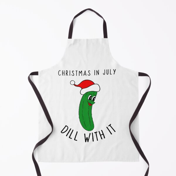 Item preview, Christmas In July Dill With It Funny Pickle designed and sold by Sartoris Art.