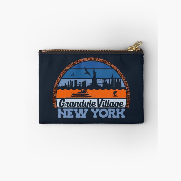 Item preview, Grandyle Village New York Sunset Retro Vintage Local Pride Logo designed and sold by CRHPOD20.
