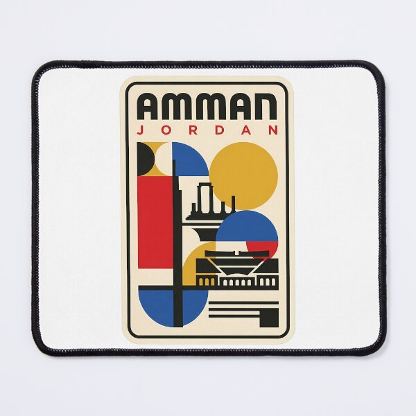 Item preview, Amman Jordan Retro Geometric Landmark Architecture designed and sold by k3rstman1.