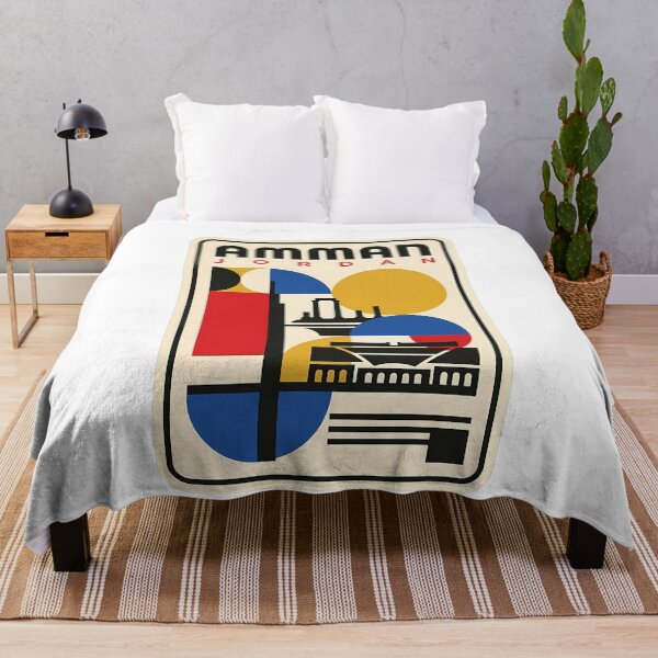 Item preview, Amman Jordan Retro Geometric Landmark Architecture designed and sold by k3rstman1.