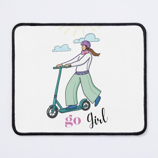 Item preview, Girl in a Scooter - Go Girl designed and sold by ByVicArt.