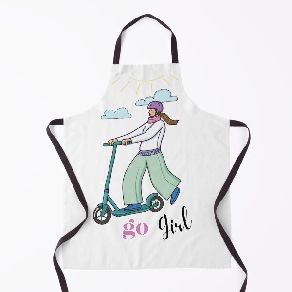 Item preview, Girl in a Scooter - Go Girl designed and sold by ByVicArt.