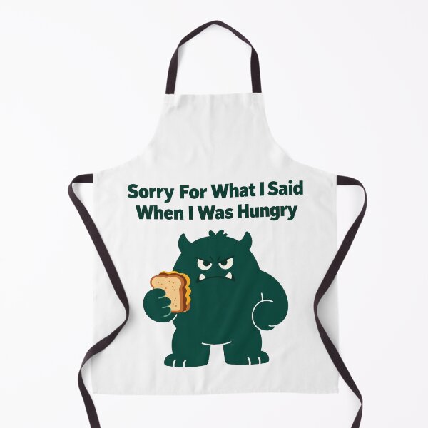 Item preview, Sorry For What I Said When I Was Hungry Funny Hangry Monster Sticker designed and sold by KP Creative Co.