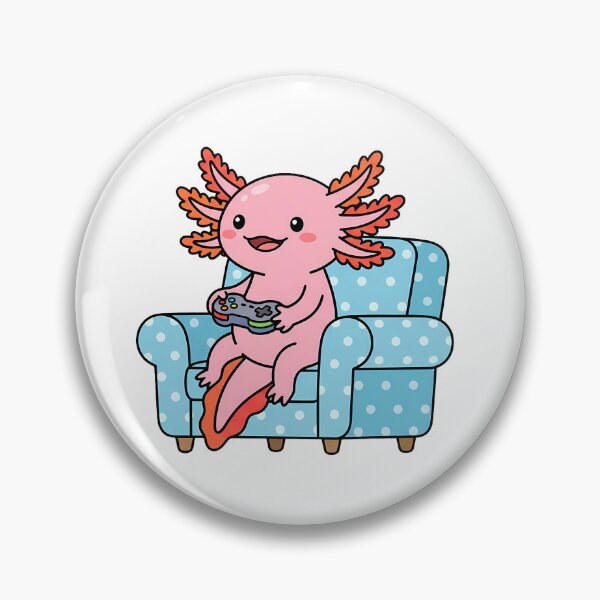 Item preview, Couch Gaming Axolotl designed and sold by Elena'sMoodBuddies.