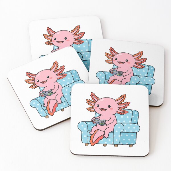 Item preview, Couch Gaming Axolotl designed and sold by Elena'sMoodBuddies.