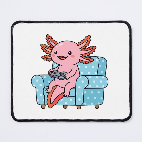 Item preview, Couch Gaming Axolotl designed and sold by Elena'sMoodBuddies.