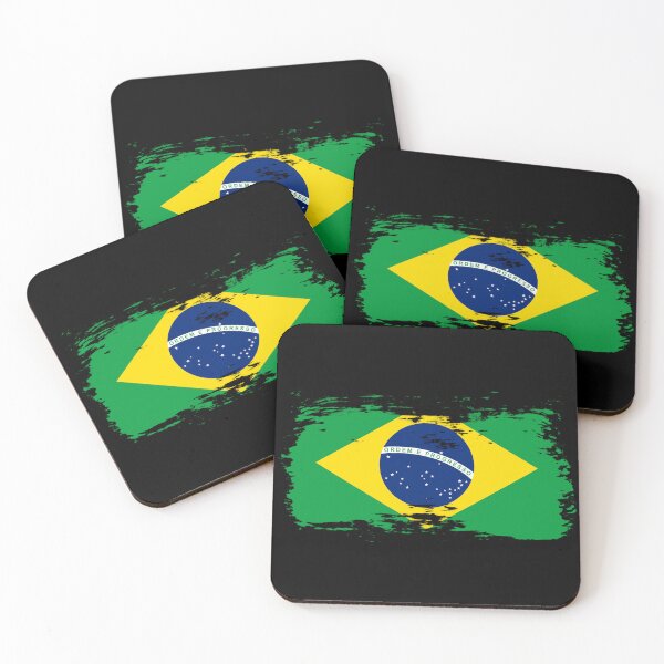 Item preview, Brasil Flag Artistic Minimalist Graphic Design designed and sold by Fan Art Station .