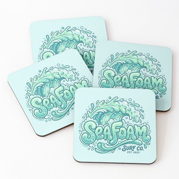 Item preview, Sea Foam – Groovy Coastal Word Design designed and sold by Sea Gem.