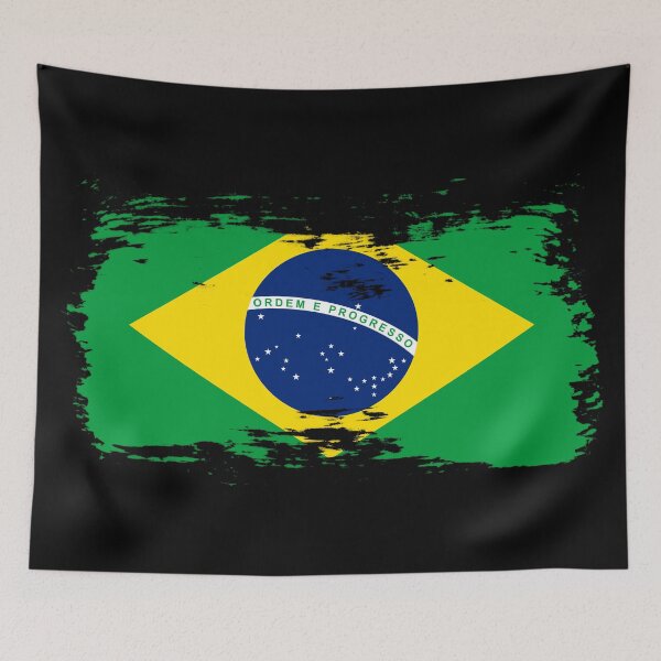 Item preview, Brasil Flag Artistic Minimalist Graphic Design designed and sold by Fan Art Station .
