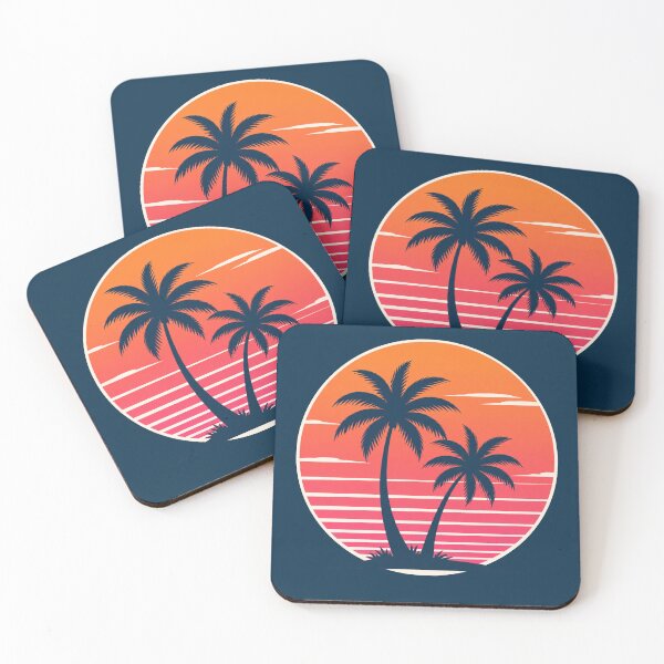 Item preview, Retro Sunset Palm Tree Beach Vacation designed and sold by 0606PM.