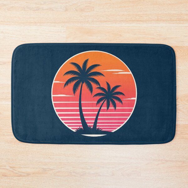 Item preview, Retro Sunset Palm Tree Beach Vacation designed and sold by 0606PM.