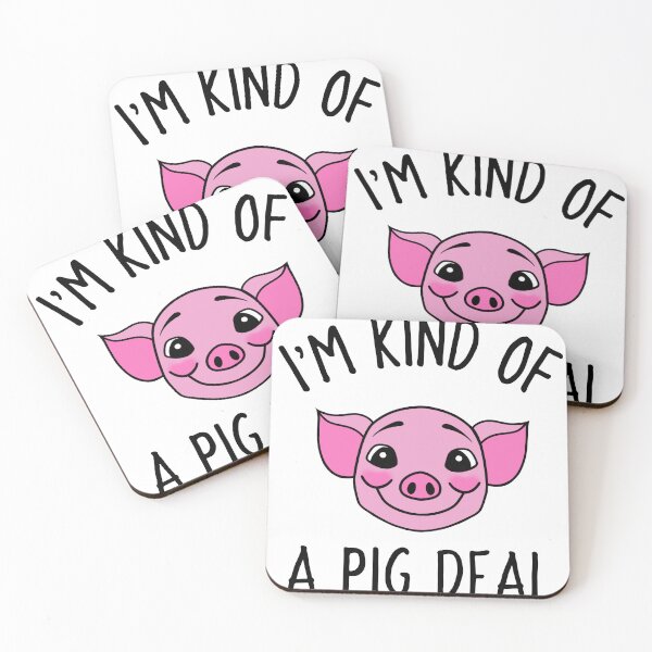 Item preview, Funny Cartoon Pig I'm Kind Of A Pig Deal designed and sold by Sartoris Art.
